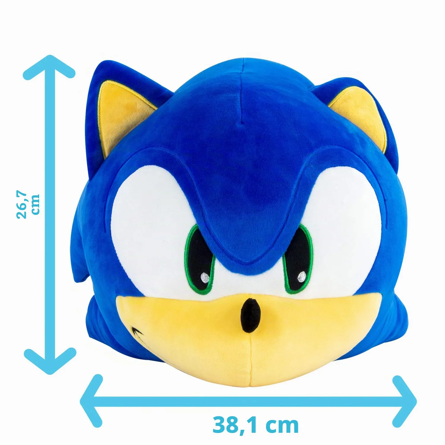 Tomy Mocchi Sonic 3D peluche méga bleue 38 cm