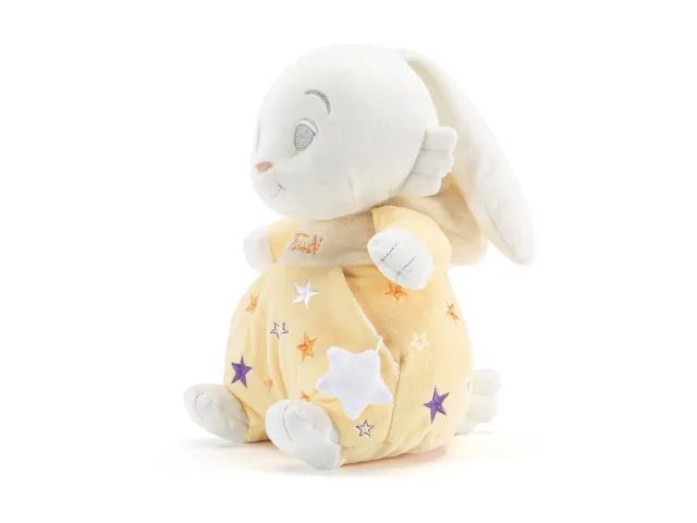 Trudi Baby Star 18173 peluche lapin robe jaune taille M