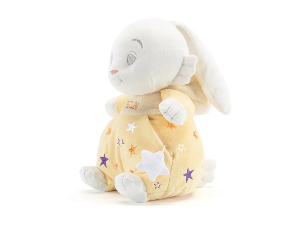 Trudi Baby Star 18173 peluche lapin robe jaune taille M