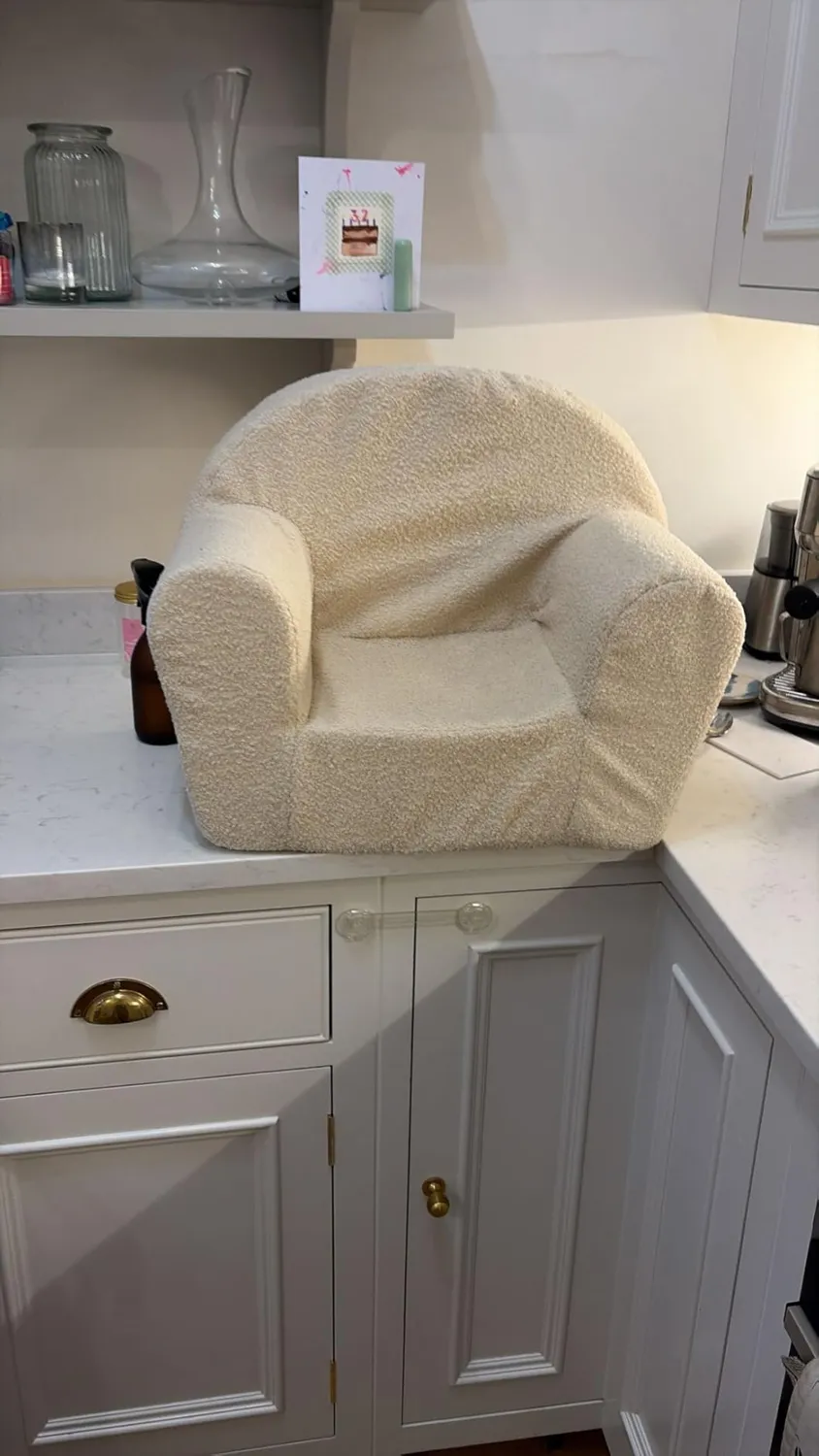 Velinda Fauteuil Boucle fauteuil enfant cappuccino doux