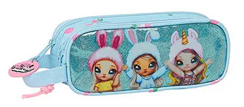 Safta M513 trousse double bleu clair fille
