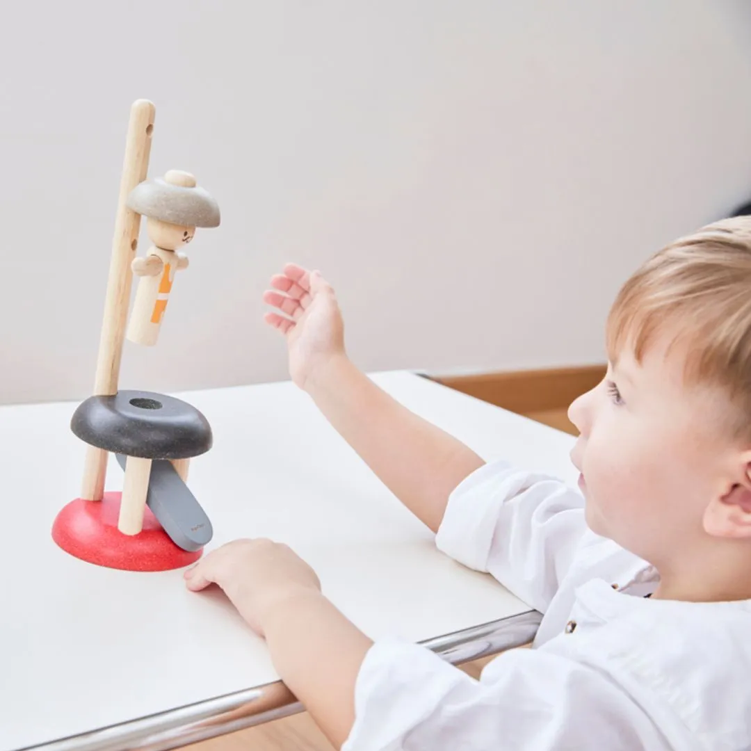 PlanToys Jumping Acrobat jeu sauteur bois