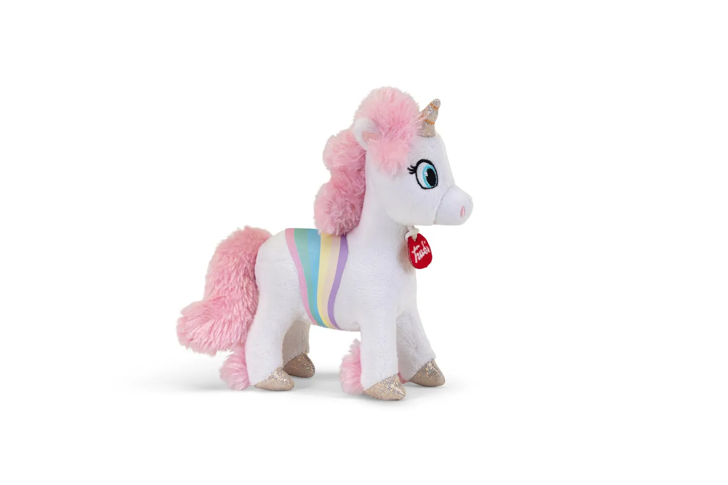 Trudi Fantasy 55484 licorne blanche peluche XS 19 cm