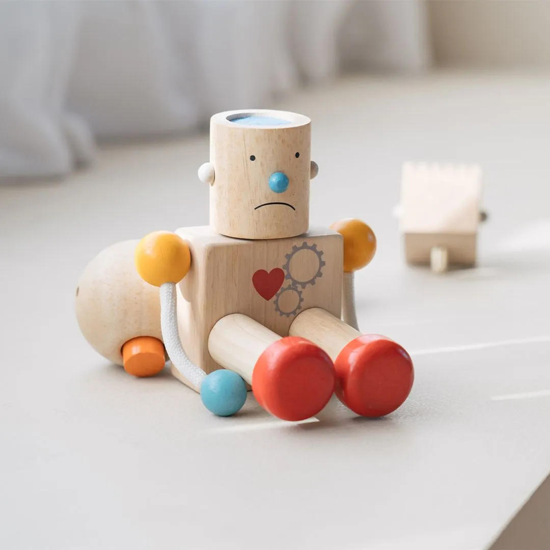 PlanToys Build-A-Robot émotions bois 4 têtes dès 3 ans