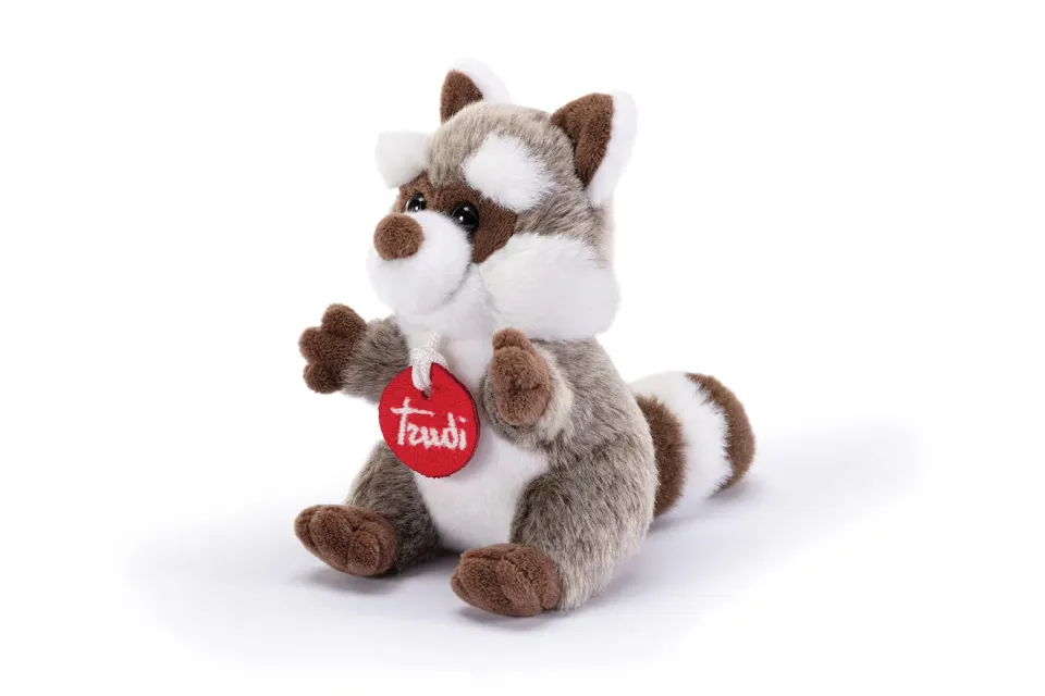 Trudi Trudini 51343 peluche raton laveur XS marron
