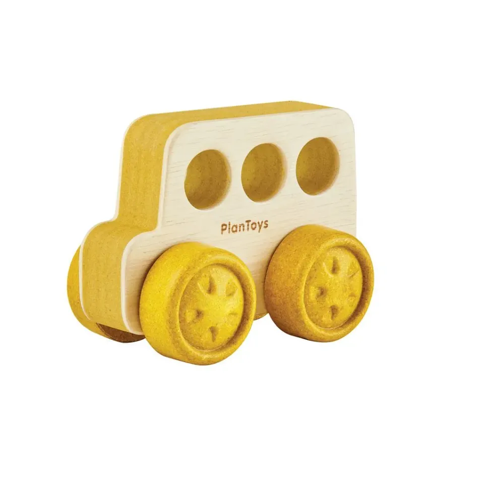 PlanToys Timber Trail Bus petit bus bébé bois