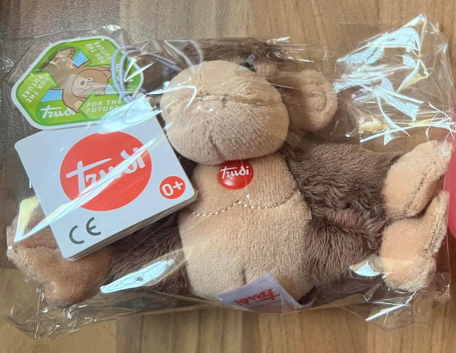 Trudi Sweet Collection peluche singe miniature cousu main naissance