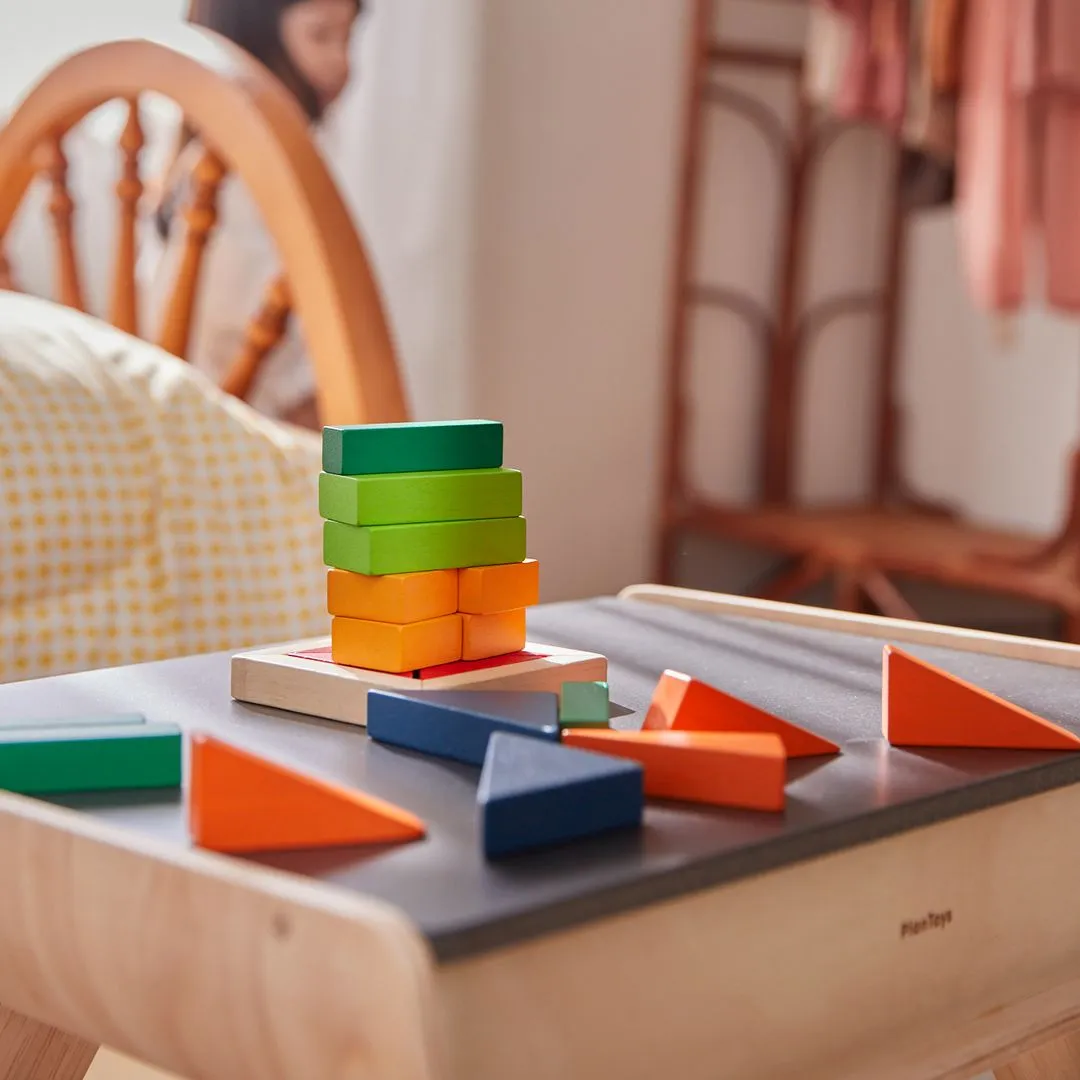 PlanToys Unit Plus Fraction Blocks jeu blocs bois 20 pièces