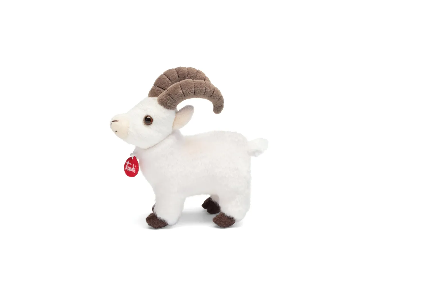 Trudi Trudino 55539 peluche bouquetin blanc XS 17 cm douce