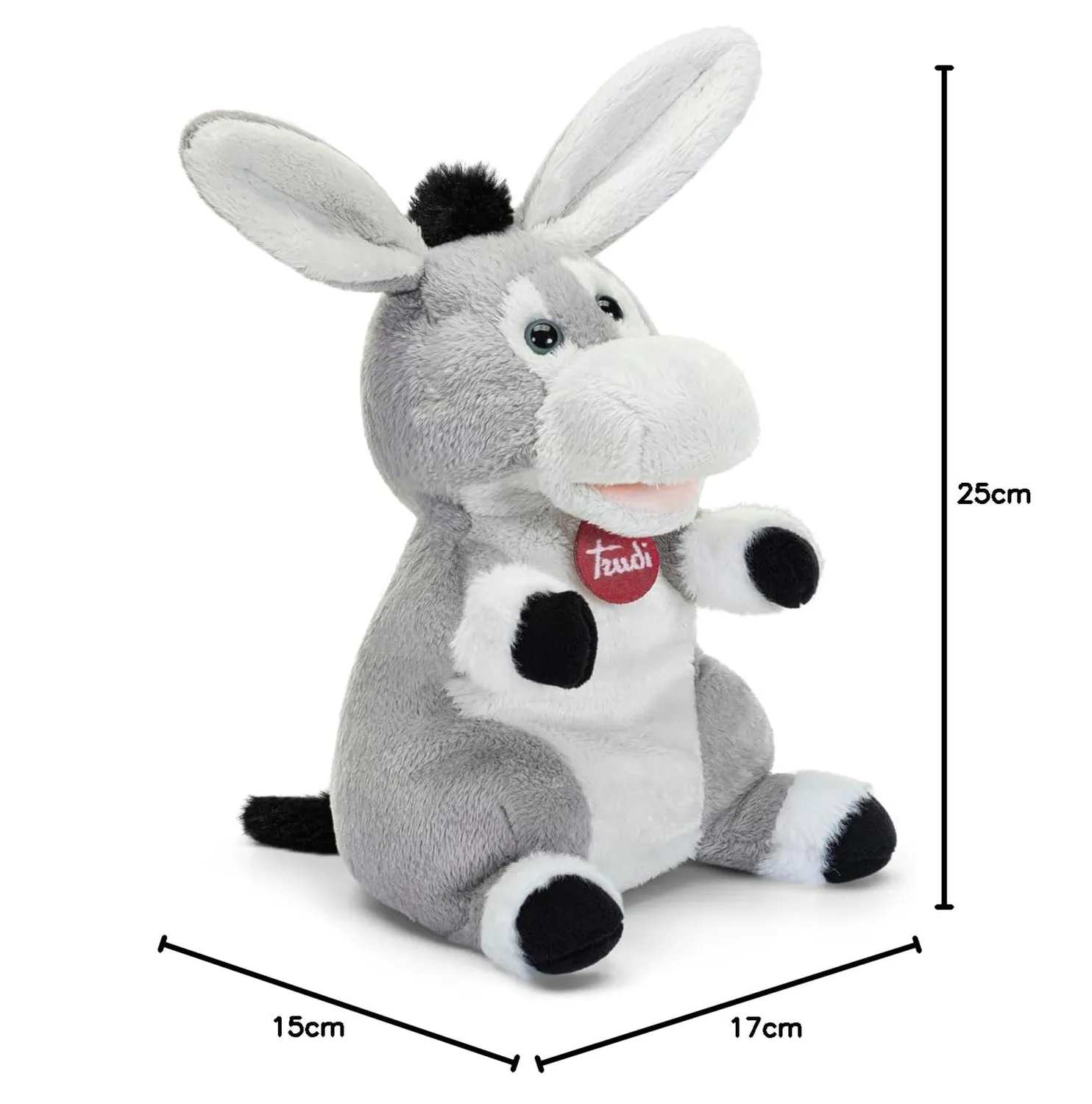 Trudi 29228 marionnette âne peluche taille S douce