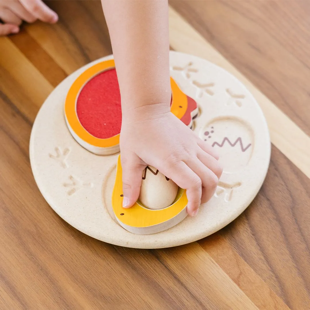 PlanToys Chicken Puzzle puzzle bois 4 pièces