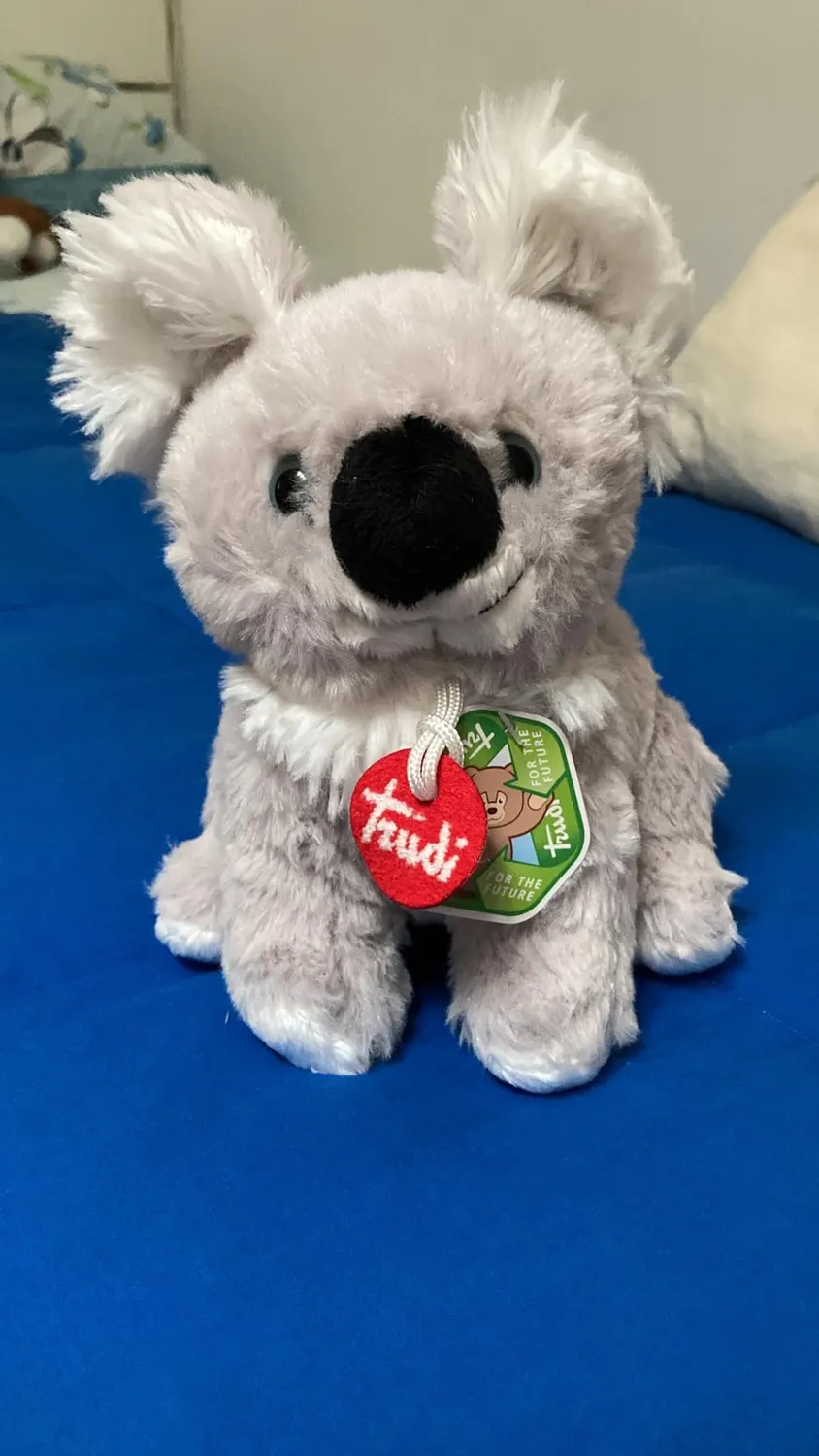 Trudi Puppies TUDO0000 peluche koala taille S 18 cm fourrure longue