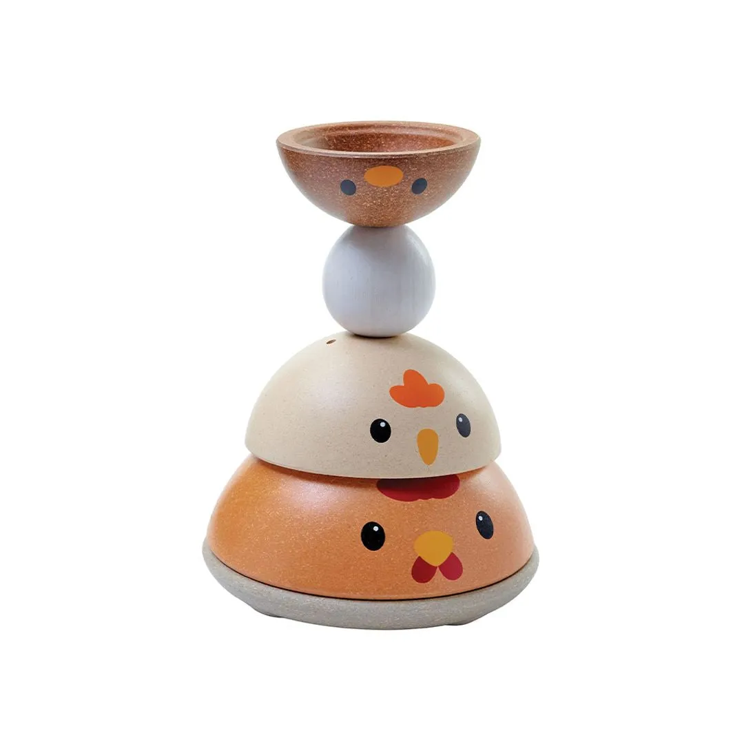 PlanToys Chicken Nesting jeu à empiler 12 mois