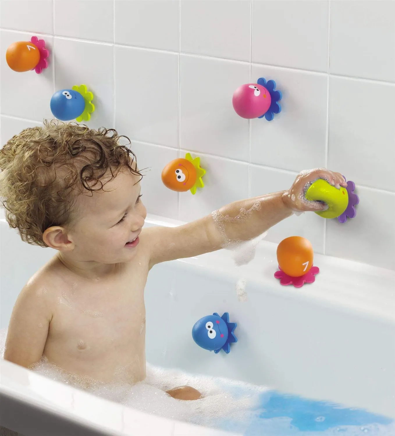 Tomy Toomies Octopals jouet de bain pieuvre 9 pièces