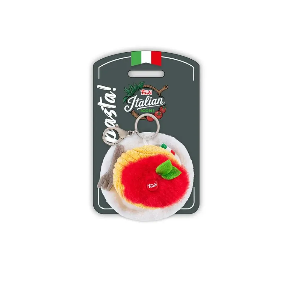 Trudi Italian Icons 69264 porte-clés peluche pasta XS