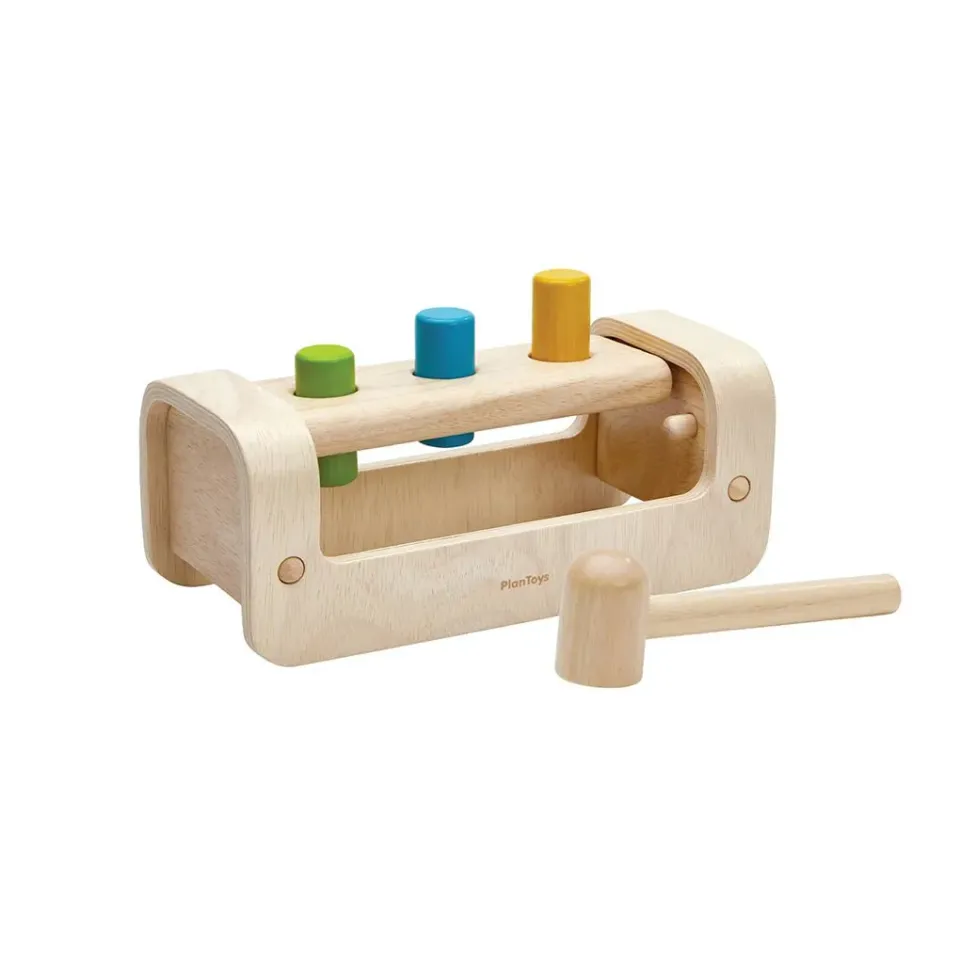 PlanToys Pounding Bench banc à marteler bois 12 mois