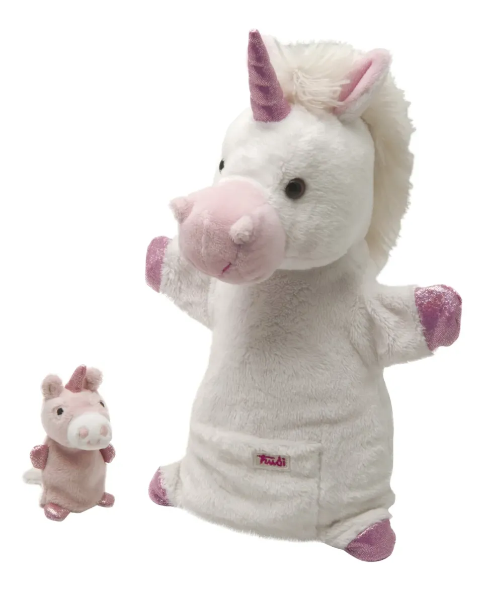 Trudi Sevi 29988 peluche marionnette licorne 28 cm
