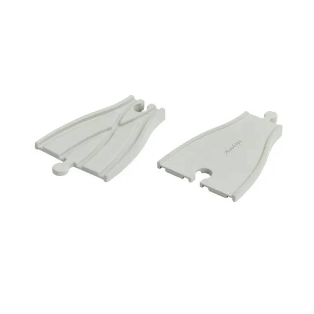 PlanToys Rubber Road & Rail adaptateurs circuit train 2 pièces