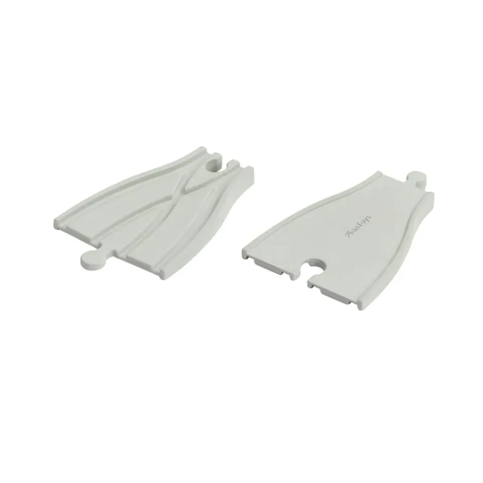 PlanToys Rubber Road & Rail adaptateurs circuit train 2 pièces