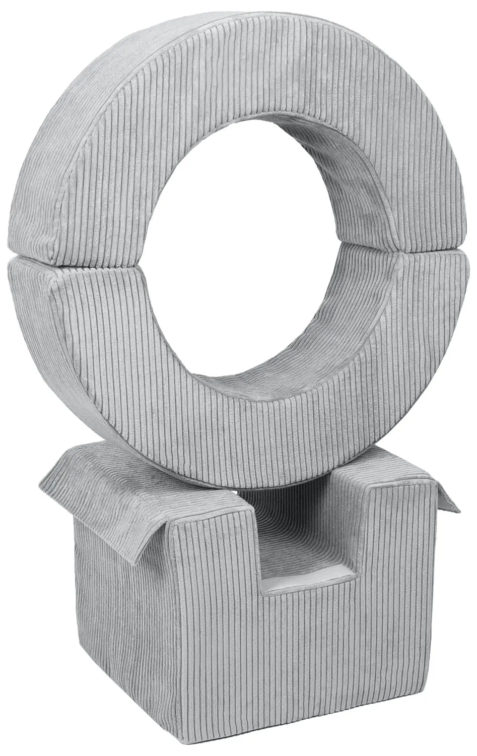 Velinda Hoop Cercle lot 3 blocs mousse blanc gris motricité