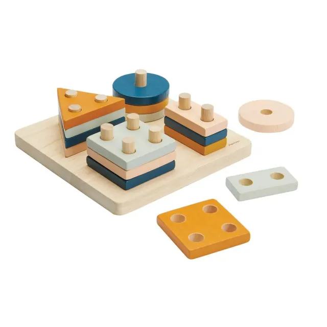 PlanToys Orchard planche tri géométrique bois dès 2 ans