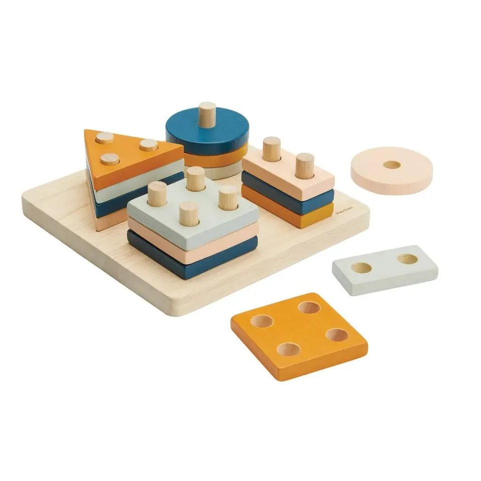PlanToys Orchard planche tri géométrique bois dès 2 ans