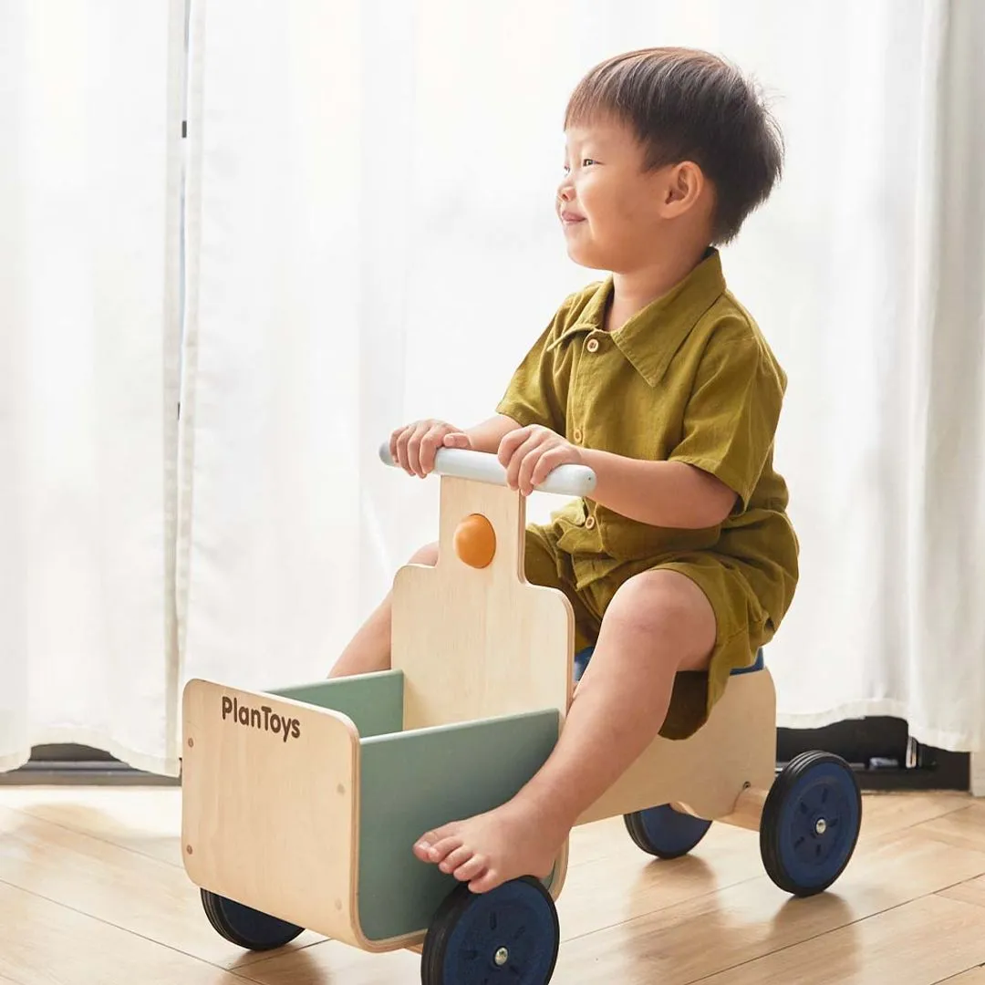 PlanToys Delivery Bike Orchard porteur bois 60 kg