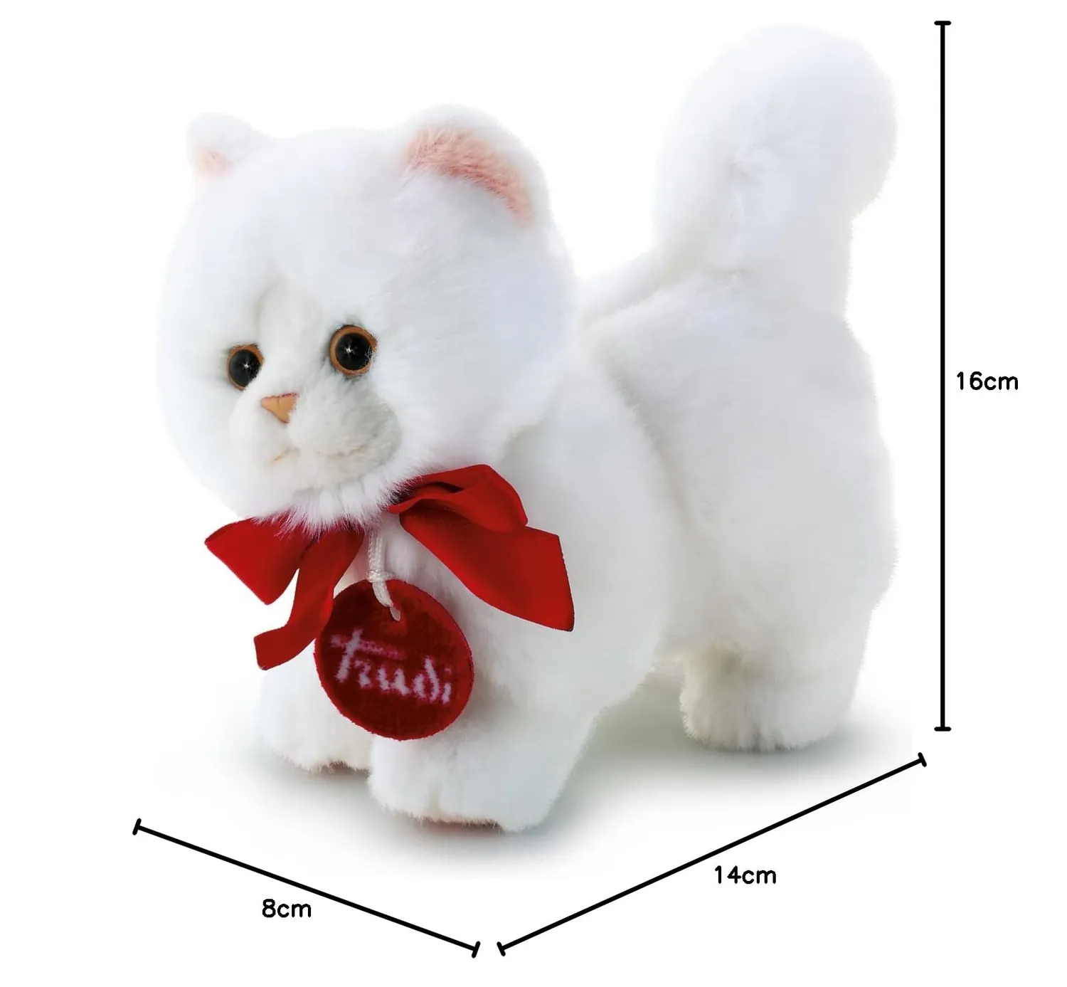 Trudi Trudino chat persan peluche blanche naissance