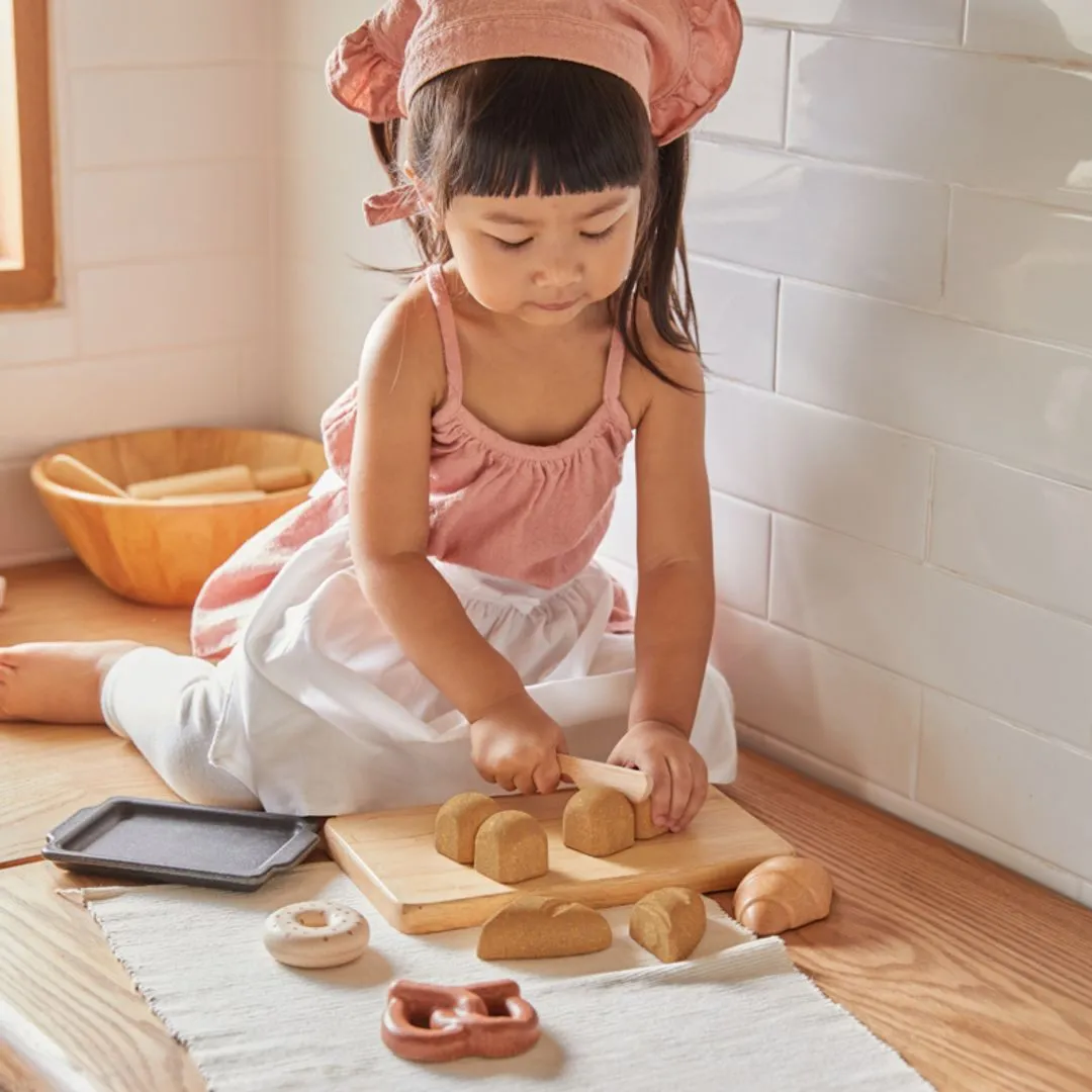 PlanToys Bread Set pain jouet dinette bois 2 ans
