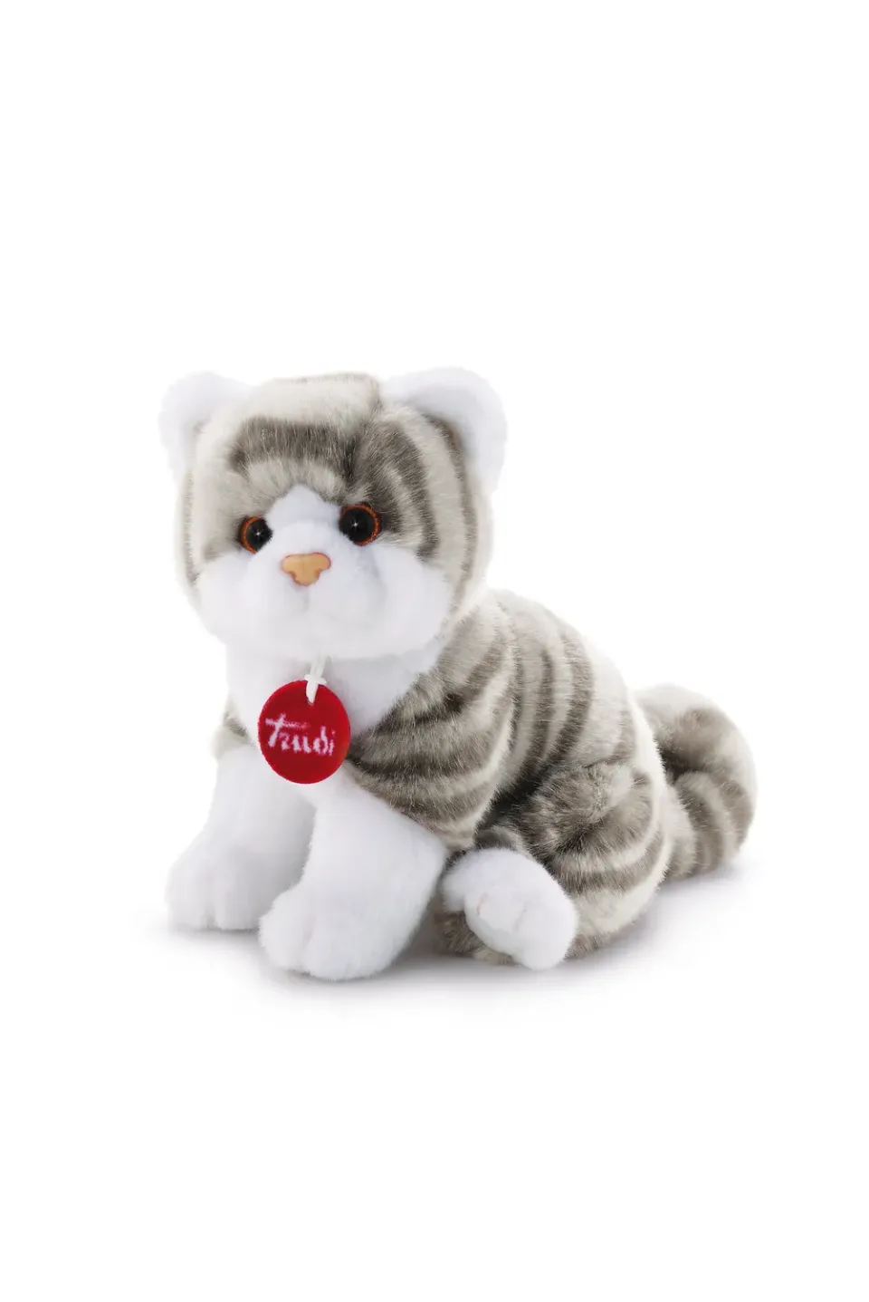 Trudi Brad peluche chat gris multicolore S