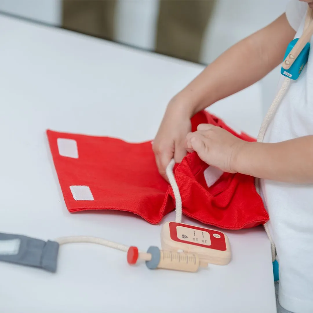 PlanToys Mallette docteur bois 5 accessoires dès 3 ans