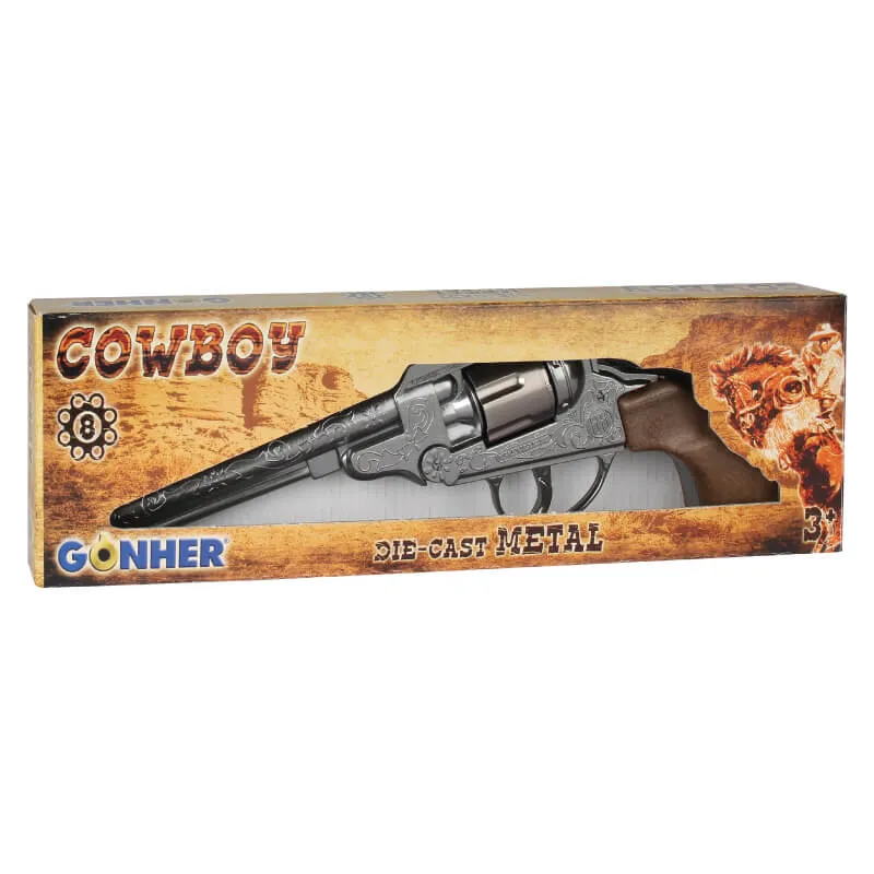 Gonher Cowboy revolver à amorces 8 coups métal
