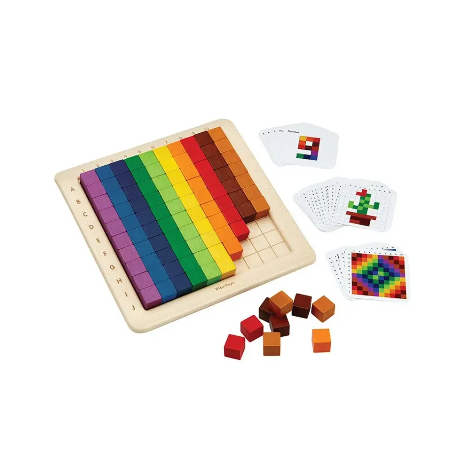 PlanToys Unit Plus 100 Counting Cubes à compter 100 pièces couleur
