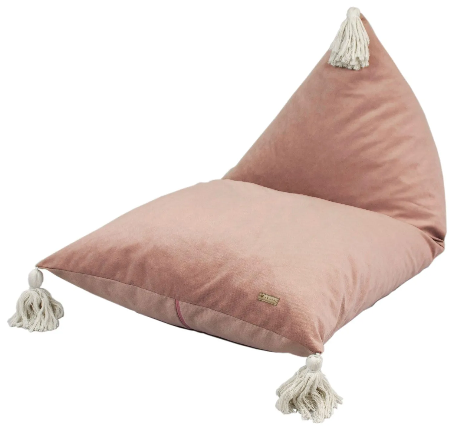 Velinda Pouf fauteuil enfant gris coussin siège lavable