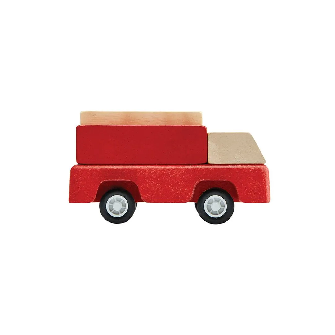 PlanToys Fire Truck camion de pompiers bois
