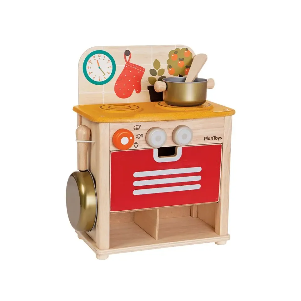 PlanToys Kitchen Set cuisine jouet bois dès 2 ans