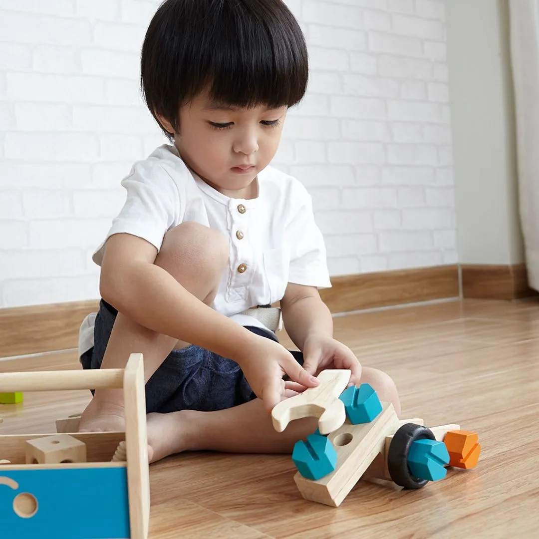 PlanToys Construction Set coffret 40 pièces bois