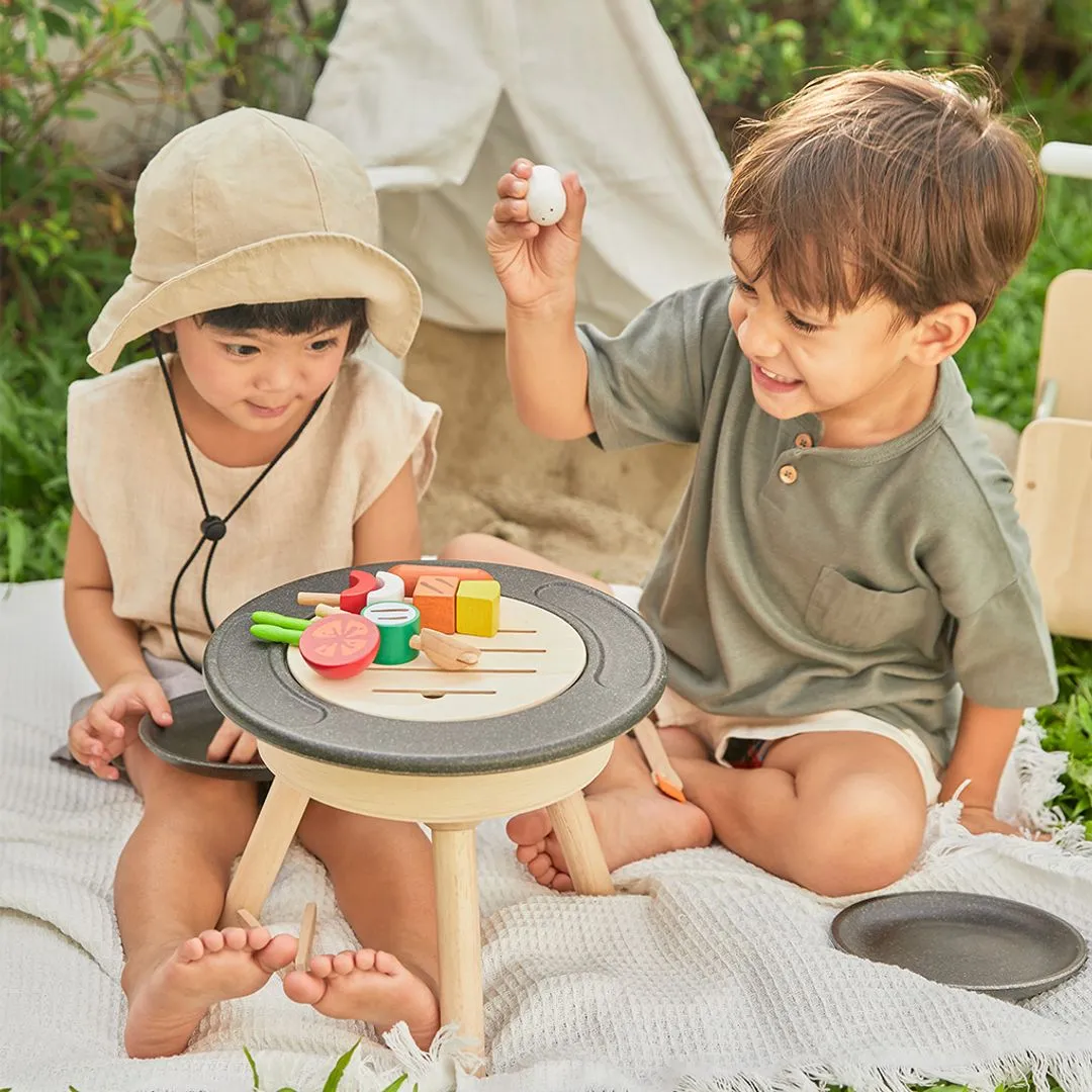 PlanToys BBQ Playset dinette barbecue bois dès 3 ans