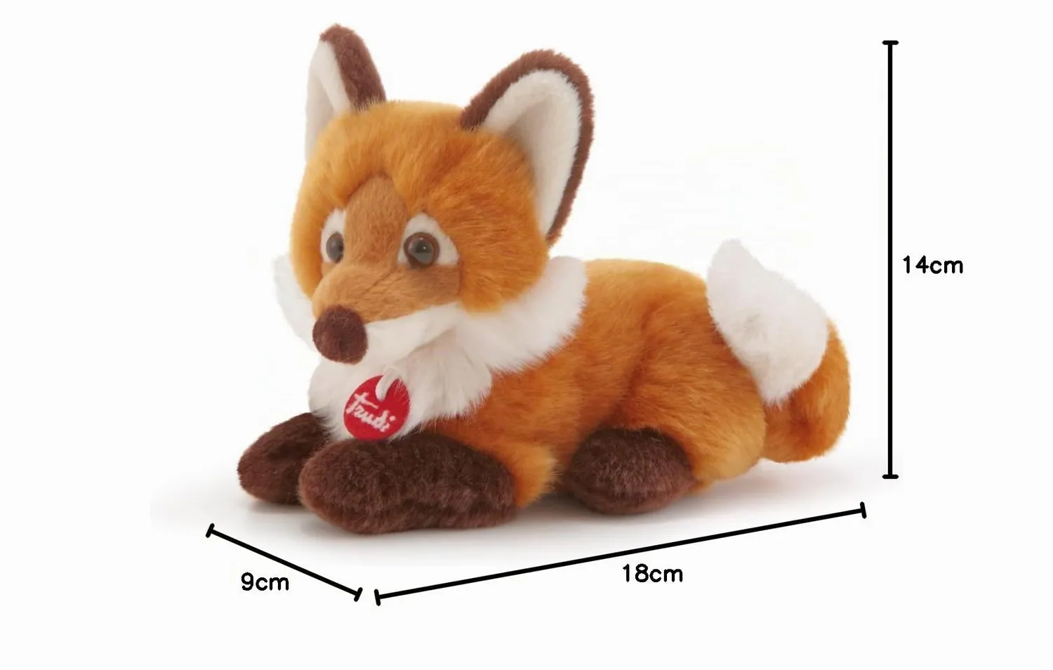 Trudi Park 51278 Trudino Renard Deluxe peluche XS