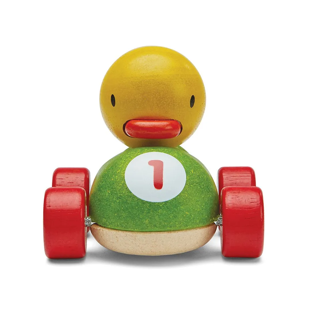 PlanToys Duck Racer petite voiture canard bois 12 mois