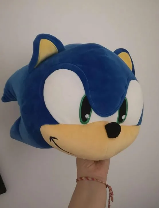 Tomy Mocchi Sonic 3D peluche méga bleue 38 cm