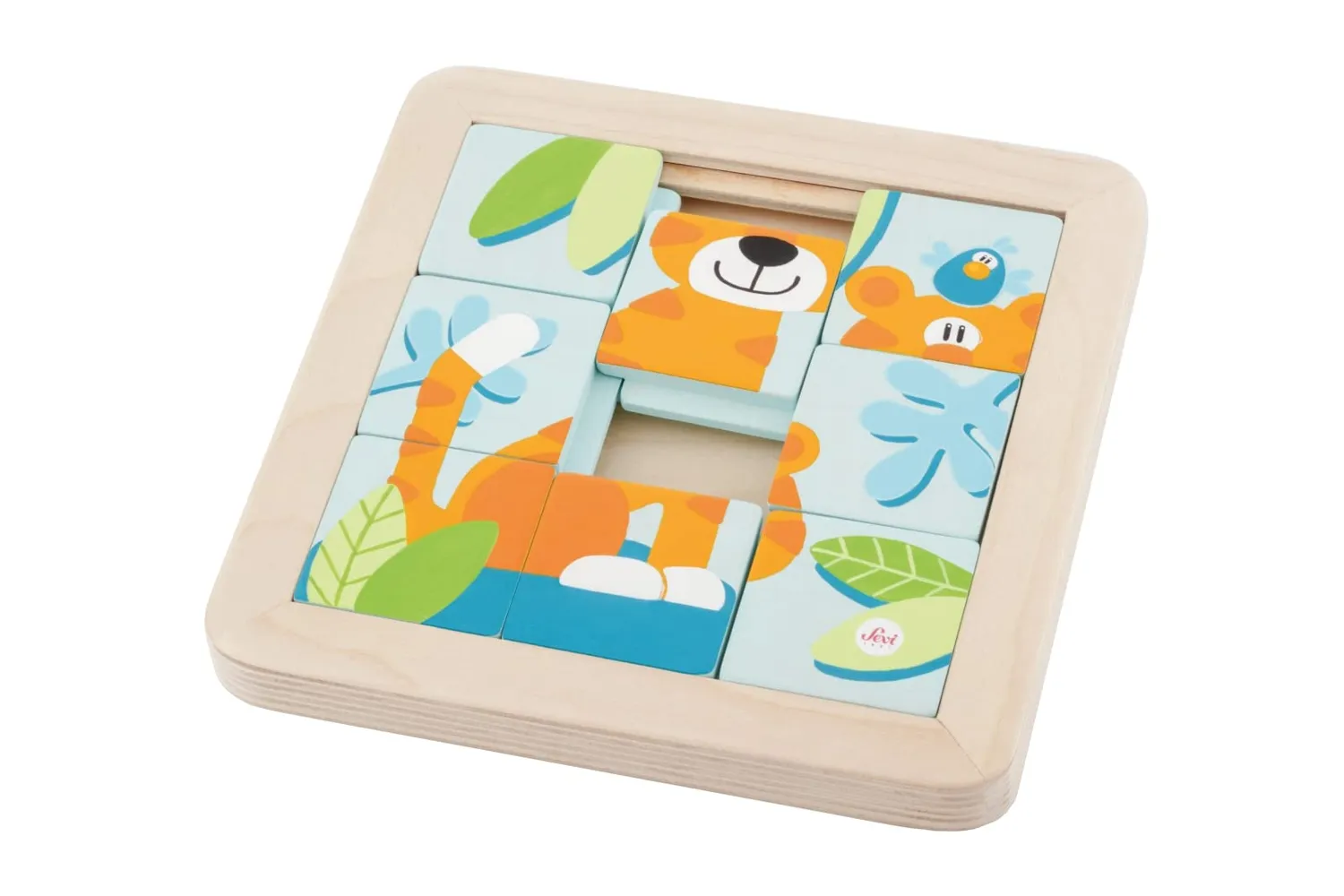 Trudi Sevi 83081 puzzle glissant tigre bois 18 cm