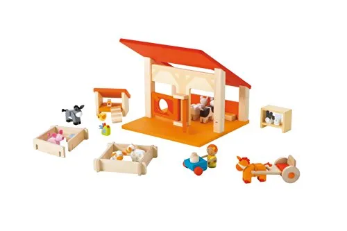 Sevi 82506 étable jouet bois 29 pièces