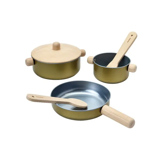 PlanToys Cooking Utensils Set dinette bois 5 pièces