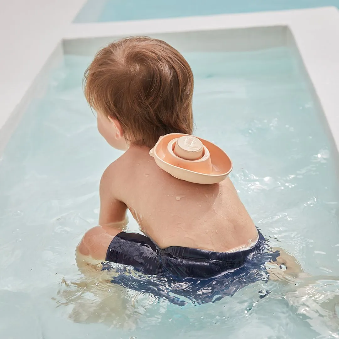 PlanToys Bateau Convertible bateau bain orange pastel
