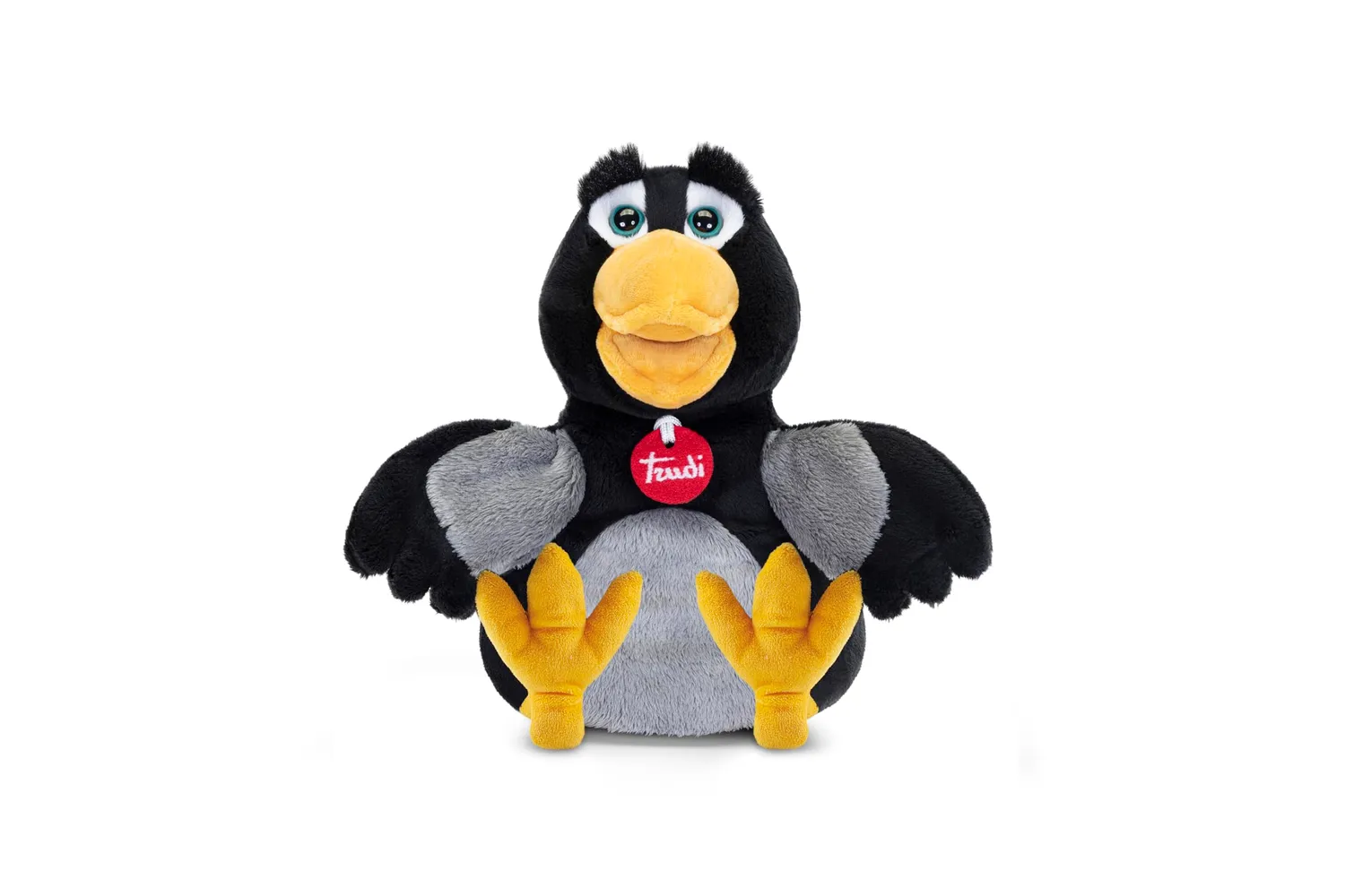 Trudi 29229 marionnette corbeau peluche taille S douce
