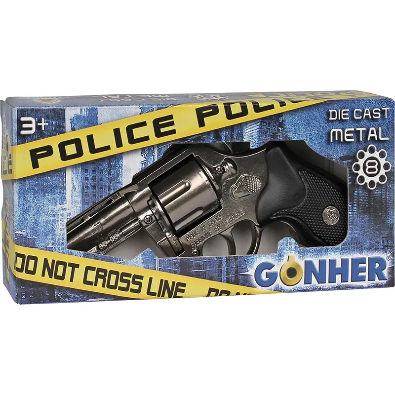 Gonher Police Revolver jouet 8 coups