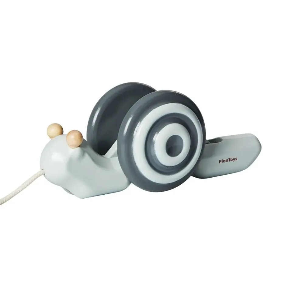 PlanToys Pull-Along Snail Mono escargot à tirer noir