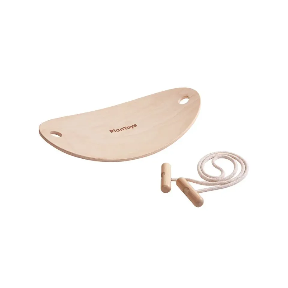 PlanToys Balance Board planche d'équilibre bois corde dès 3 ans