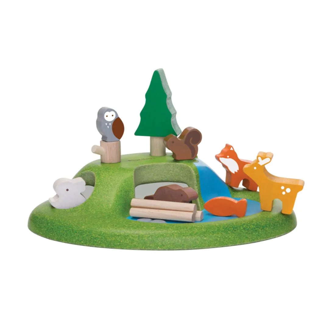 PlanToys Animal Set animaux forêt 17 pièces